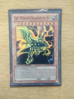 Yugioh card: The Winged Dragon of Ra ORCS-ENSE2 Super Rare - new mint sleeved-image