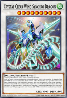 Crystal Clear Wing Synchro Dragon RA04-EN059 - Secret Rare - PRESALE 4/11 --image