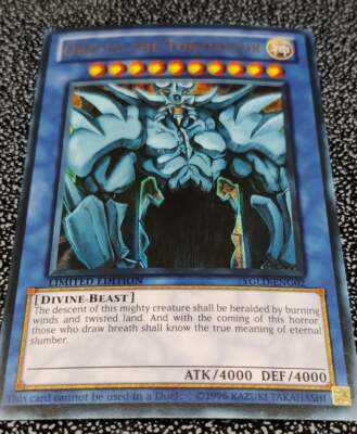 1x Yu-Gi-Oh! Obelisk The Tormentor - YGLD-ENG02 - Ultra Rare - Limited Ed - NM-image