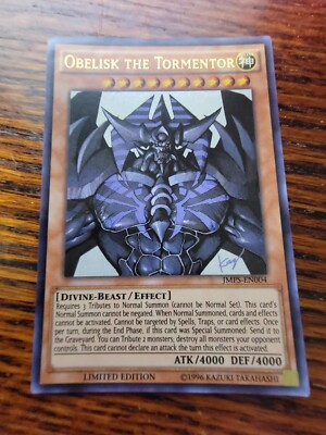 Yugioh Obelisk The Tormentor JMPS-EN004 Ultra Rare Limited Edition LP-image