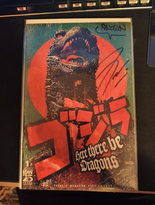 Godzilla Here There Be Dragons #1 SDCC EXCLU. X2 SIGNED 