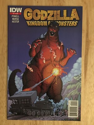 Godzilla Kingdom of Monsters #2 IDW 2011 2nd Printing Variant Cover Comic Book-image