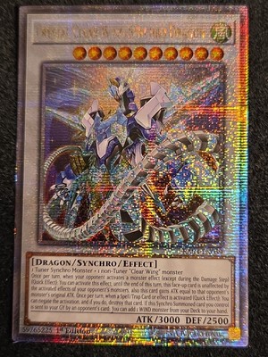 Yugioh Crystal Clear Wing Synchro Dragon RA04-EN059 Quarter Century Secret MP-image