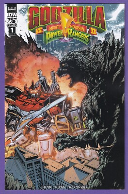 Godzilla vs MMPR II #1 1:10 Prasetya Variant Actual Scans!-image