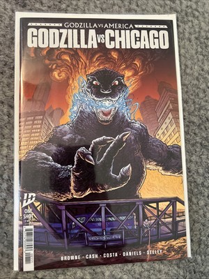GODZILLA VS. AMERICA #1 VERSUS CHICAGO 1ST PRINT MAIN Cover A Comic 2025 NM+-image