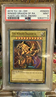 Yugioh 2015 Yugioh Winged Dragon Of Ra PSA 9-image