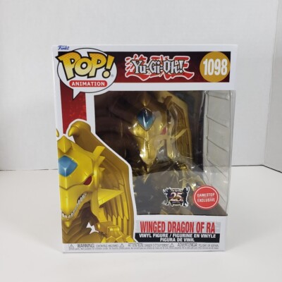 Funko Pop! Yu-Gi-Oh! Winged Dragon of Ra 1098 Metallic 25th SE Box Damage-image