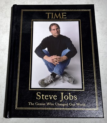 Easton Press Rebound Time Magazine Steve Jobs Genius who changed our World Leath-image