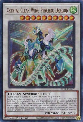 Crystal Clear Wing Synchro Dragon (RA04-EN059) - Ultra Rare - 1st Edition-image
