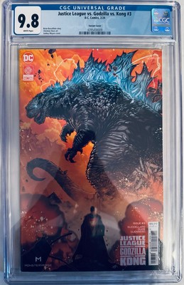 Justice League vs Godzilla vs. Kong #3 Variant Cover Feat. Superman [CGC 9.8]-image