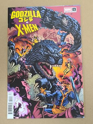 GODZILLA VS X-MEN #1 1:25 CHRIS CAMPANA VARIANT MARVEL PRH 9.6-image