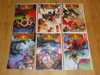 Godzilla Vs The Mighty Morphin Power Rangers TPB Vol 2 II #1-5 Comic Lot Set IDW-image