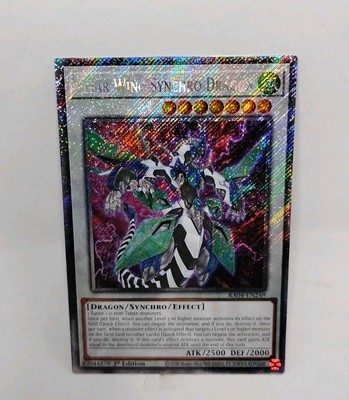 YU-GI-OH! Clear Wing Synchro Dragon. RA04-EN249. 1st Ed. Platinum Secret Rare-image