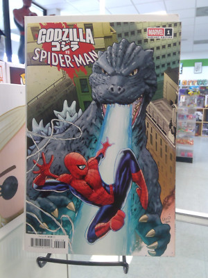 Godzilla Vs Spider-Man #1 1:25 Land Variant Marvel Comics 2025-image
