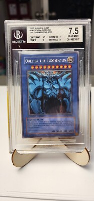 2005 Shonen Jump #JMP-EN004 Obelisk The Tormentor Graded Beckett 7.5-image