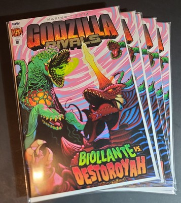 IDW COMICS GODZILLA RIVALS BIOLANTE VS DESTROYAH One Shot 1:10 FORTUNA VARIANT-image