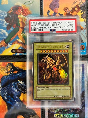 The Winged Dragon of Ra Ultra Rare GBI-003 PSA9 -Slifer-001 and Obelisk-002-image