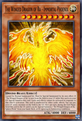 The Winged Dragon of Ra - Immortal Phoenix MZTM-EN074 Rare -image