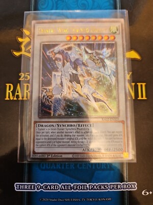 Yugioh Crystal Wing Synchro Dragon RA02-EN029 QUARTER CENTURY SECRET PREORD-image