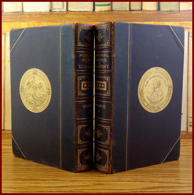 Personal Memoirs of U. S. Grant, 1ST EDITION & PRINT Charles Webster 1885, 2 vls-image