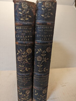 MEMOIRS OF THE COURT OF ENGLAND Revolution 1688  George II, Vol 1 & IV J. JESSE-image