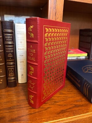 A Time to Heal.  Gerald Ford  Signed Easton Press 1987 Full Leather w booklet-image
