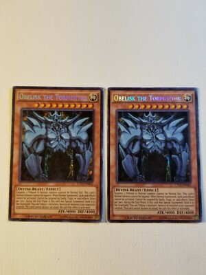 2x Obelisk the Tormentor CT13-EN002 Secret Rare Limited Edition Played-image