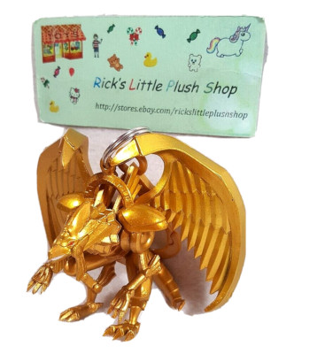 Yugioh/Yu-Gi-Oh The Winged Dragon of Ra Gold Backpack Hanger Keychain 2022-image