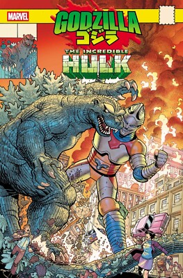 GODZILLA VS. HULK #1 NICK BRADSHAW MONSTER HOMAGE VAR MARVEL NEW NM- OR BETTER-image