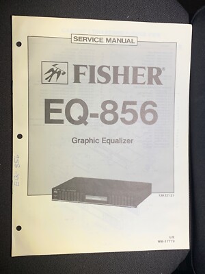 Fisher EQ-856 Service Manual Graphic Equalizer Original-image