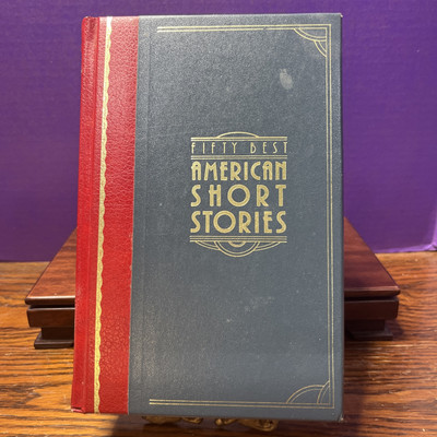MASTERS LIBRARY - BONDED LEATHER BOOK - 50 BEST AMERICAN SHORT STORIES-image