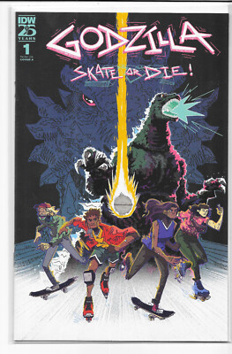 Godzilla Skate Or Die #1 A Louie Joyce Cover 1st Print NM/NM+ IDW 2024-image