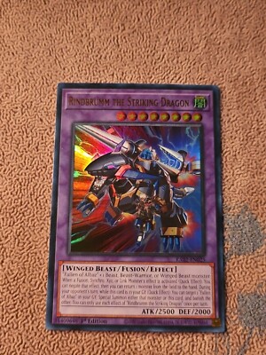 Rindbrumm the Striking Dragon Ultra Rare RA02-EN025 25th Anniversary 1st ED X1-image