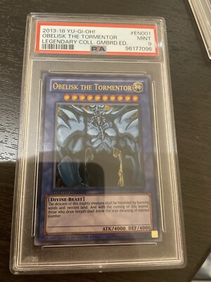 PSA 9 - Yu-Gi-Oh Card - LC01-EN001 - OBELISK THE TORMENTOR (ultra rare) - 2013-image