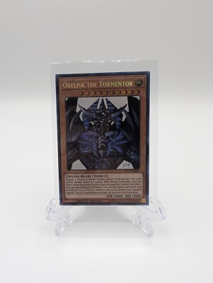 OBELISK THE TORMENTOR PRISMATIC SECRET RARE TN19-EN007 YUGIOH! Near Mint!-image