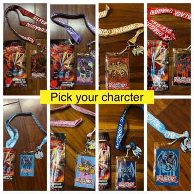 Yugioh Yu-gi-oh Lanyard with Charm and Card Pick Your Character -image