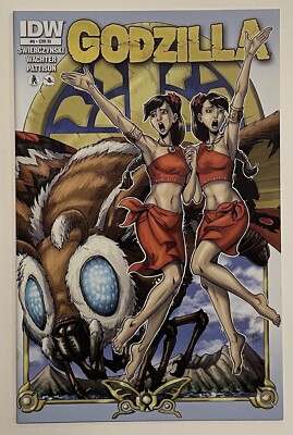 Godzilla #6 1:10 Incentive Variant RI, VF/NM, 1st Mothra Twins App, IDW, 2012-image