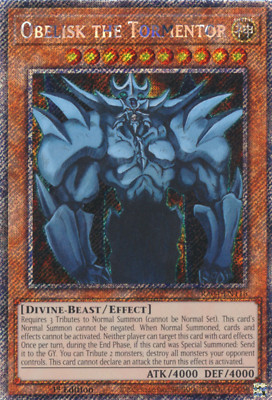 1X NM Obelisk the Tormentor - RA04-EN116 - Platinum Secret Rare 1st Edition-image