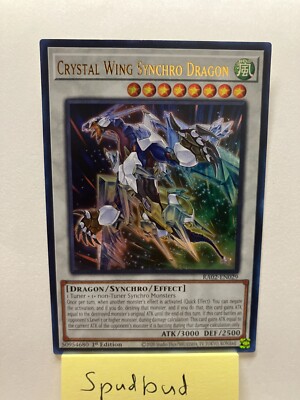 x3 Crystal Wing Synchro Dragon Ultra Rare 3x RA02-EN029 (NM 1st Ed)-image