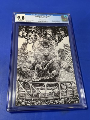 GODZILLA vs AMERICA: CHICAGO #1  CGC 9.8 1:25 RYAN BROWNE VARIANT IDW COMIC 2025-image