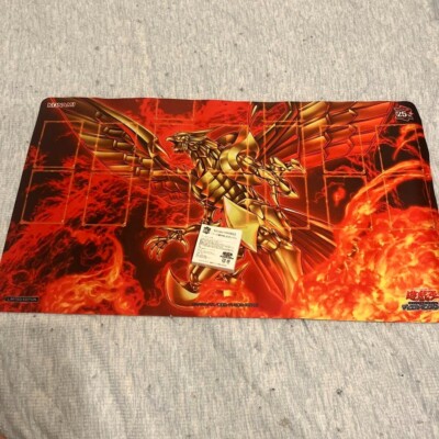 Yugioh OCG QUARTER CENTURY Duel 2 Set The Winged Dragon of Ra Medal Playmat-image