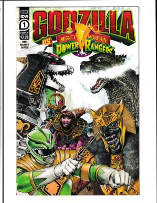 Godzilla vs Mighty Morphin Power Rangers #1b (2022) IDW Comics-image