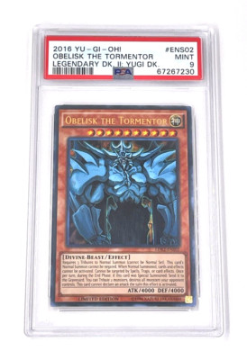 2016 YuGiOh Obelisk the Tormentor LDK2-ENS02 Limited Edition PSA 9-image