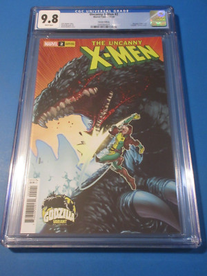 Uncanny X-men #2 Godzilla variant CGC 9.8 NM/M Gorgeous Gem Wow-image
