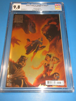 Justice League vs Godzilla vs Kong #1 Albuqueque Foil Variant CGC 9.8 NM/M Gem-image
