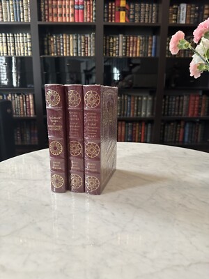 Easton Press ADMIRAL OF OCEAN SEA (2v) & LIFE AND VOYAGES OF COLUMBUS, NEW!-image