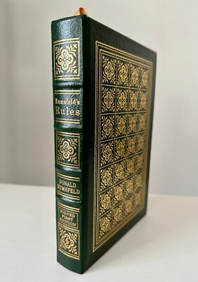 Rumsfeld’s Rules by Donald Rumsfeld - Easton Press SIGNED First Leather Edition-image