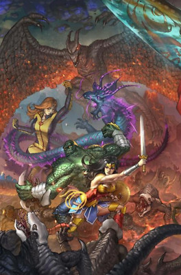 🔥 JUSTICE LEAGUE VS GODZILLA VS KONG 2 #2 Quah Variant - Presale 07/02/2025 🔥-image