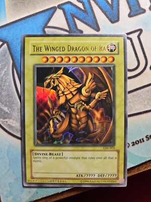Yu-Gi-Oh! The Winged Dragon of Ra American God Cards GBI-003 Limited Edition LP!-image