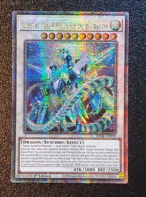 Yugioh RA04-EN059 Crystal Clear Wing Synchro Dragon QCSR 1st MINT-image